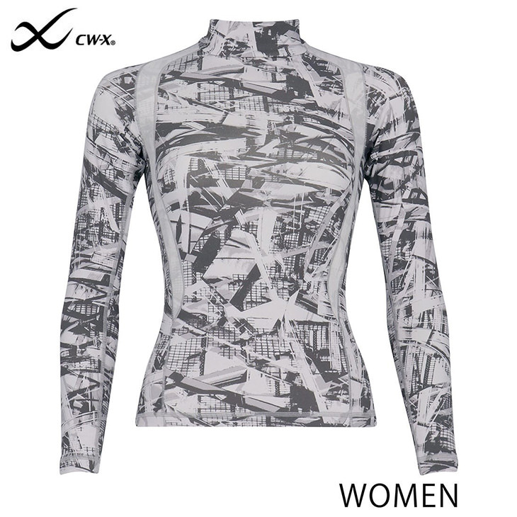 ワコール CWX CW-X 柔流 ラウンドネック 長袖 JAY009 女性用 レディース ハイネック・長袖 ゴルフ 球技 マラソン 肩甲骨 広背筋 腹斜筋 吸汗速乾 UVカット率90%以上 ストレッチ