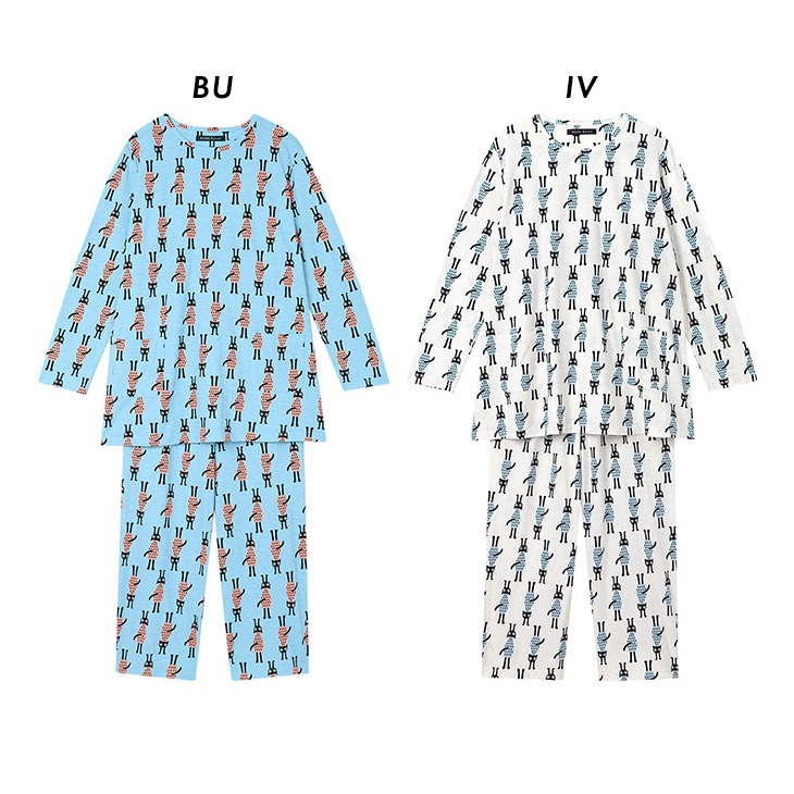 ワコール wacoal マタノアツコ ルームウェア hdx503 部屋着 パジャマ ナイトウェア パジャマ 長袖 春夏 コットン