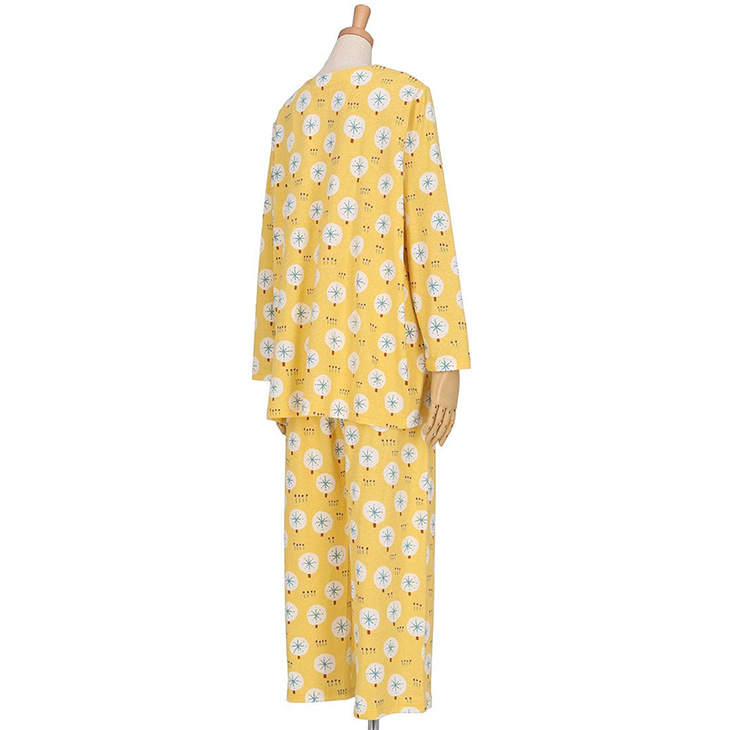 ワコール wacoal マタノアツコ ルームウェア hdx519 部屋着 パジャマ ナイトウェア パジャマ 長袖 春夏 コットン