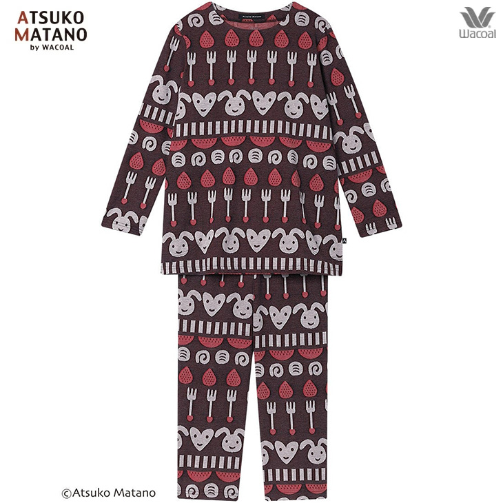 ワコール wacoal マタノアツコ ルームウェア hdx552 部屋着 パジャマ ナイトウェア パジャマ 長袖 春夏 コットン