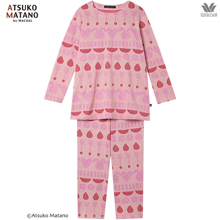 ワコール wacoal マタノアツコ ルームウェア hdx552 部屋着 パジャマ ナイトウェア パジャマ 長袖 春夏 コットン
