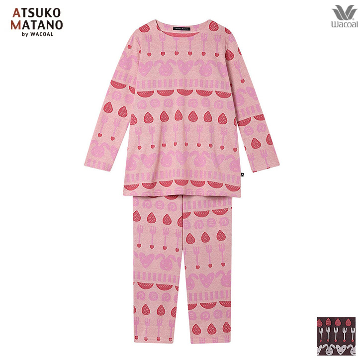 ワコール wacoal マタノアツコ ルームウェア hdx552 部屋着 パジャマ ナイトウェア パジャマ 長袖 春夏 コットン