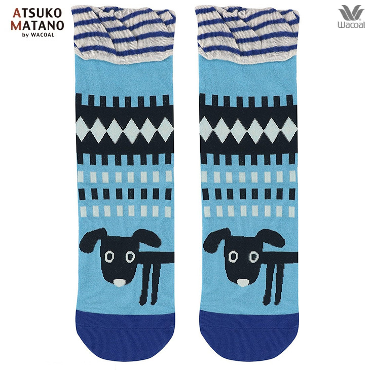ワコール wacoal マタノアツコ くつ下 靴下 ソックス クマ ノルディック hqy016 国産 日本製