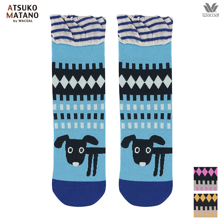 ワコール wacoal マタノアツコ くつ下 靴下 ソックス クマ ノルディック hqy016 国産 日本製