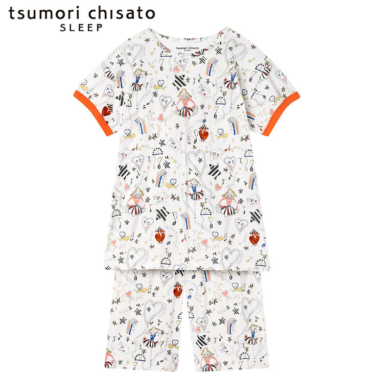 ツモリチサト tsumori chisato ワコール wacoal パジャマ ルームウェア 部屋着 半袖 ツモリチサトスリープ 寝間着 春夏 udt122