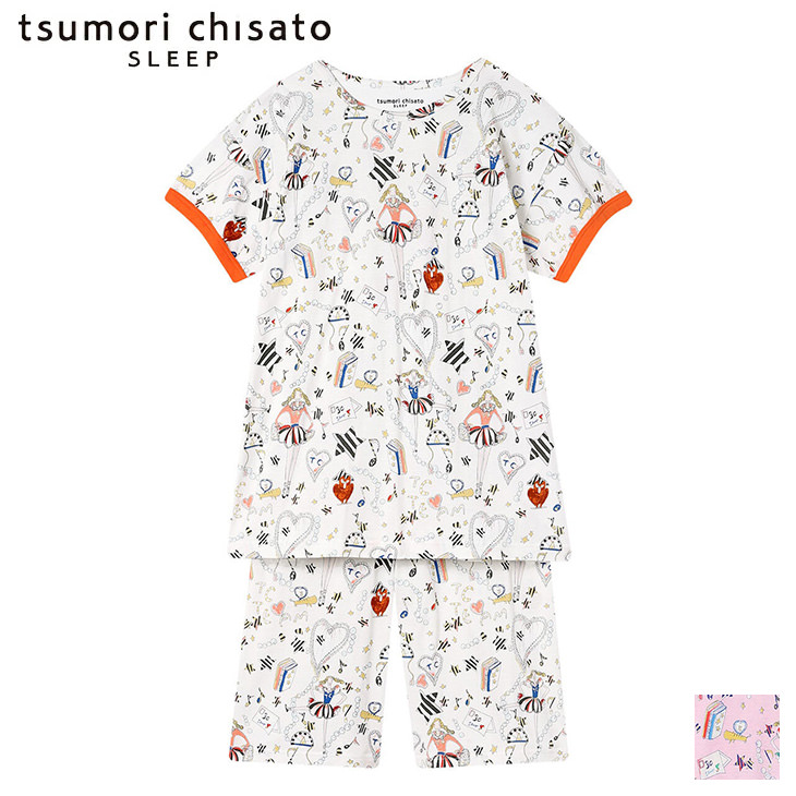 ツモリチサト tsumori chisato ワコール wacoal パジャマ ルームウェア 部屋着 半袖 ツモリチサトスリープ 寝間着 春夏 udt122