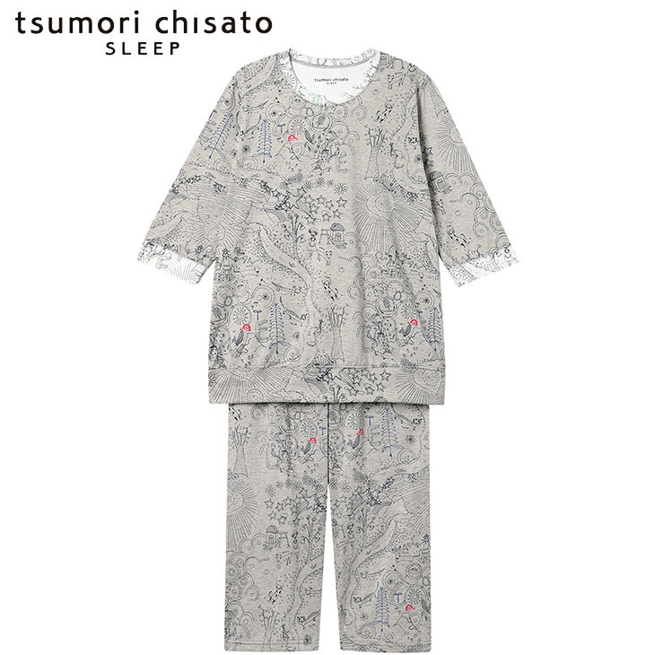 ツモリチサト tsumori chisato ワコール wacoal パジャマ ルームウェア 部屋着 半袖 ツモリチサトスリープ 寝間着 春夏 udt216