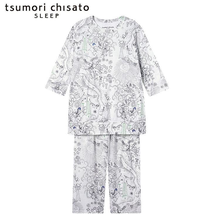 ツモリチサト tsumori chisato ワコール wacoal パジャマ ルームウェア 部屋着 半袖 ツモリチサトスリープ 寝間着 春夏 udt216