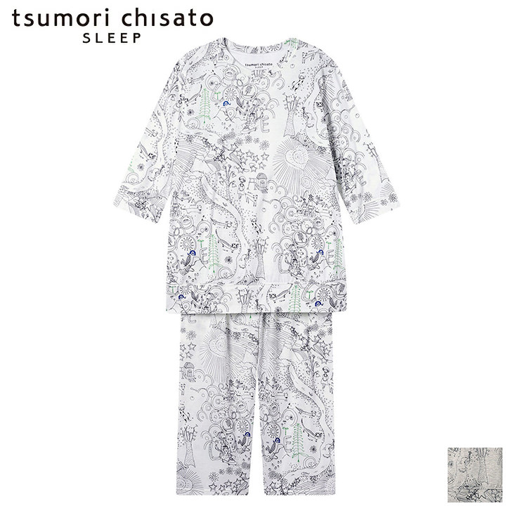 ツモリチサト tsumori chisato ワコール wacoal パジャマ ルームウェア 部屋着 半袖 ツモリチサトスリープ 寝間着 春夏 udt216
