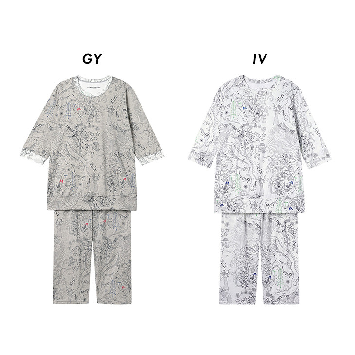 ツモリチサト tsumori chisato ワコール wacoal パジャマ ルームウェア 部屋着 半袖 ツモリチサトスリープ 寝間着 春夏 udt216