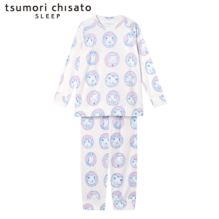 ツモリチサト tsumori chisato ワコール wacoal パジャマ ルームウェア 部屋着 長袖 ツモリチサトスリープ 寝間着 秋冬 起毛 udw424