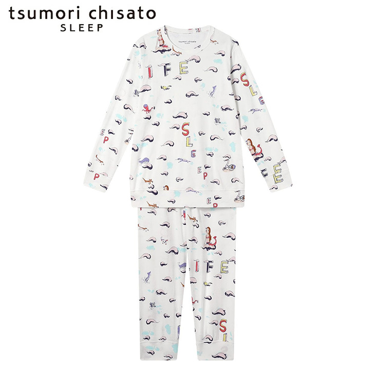 ツモリチサト tsumori chisato ワコール wacoal パジャマ ルームウェア 部屋着 長袖 ツモリチサトスリープ 寝間着 春夏 udx501
