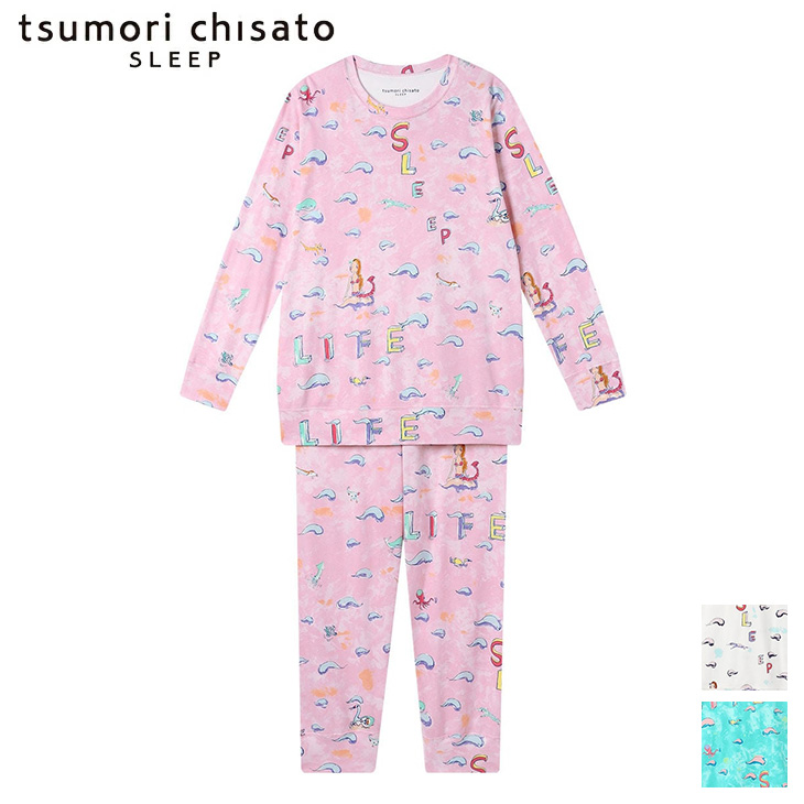 ツモリチサト tsumori chisato ワコール wacoal パジャマ ルームウェア 部屋着 長袖 ツモリチサトスリープ 寝間着 春夏 udx501