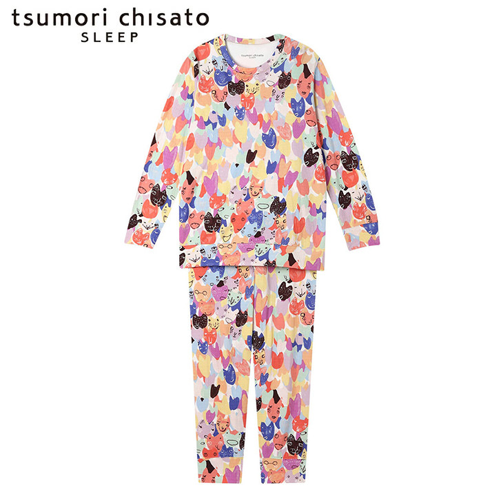 ツモリチサト tsumori chisato ワコール wacoal パジャマ ルームウェア 部屋着 長袖 ツモリチサトスリープ 寝間着 秋冬 udx563