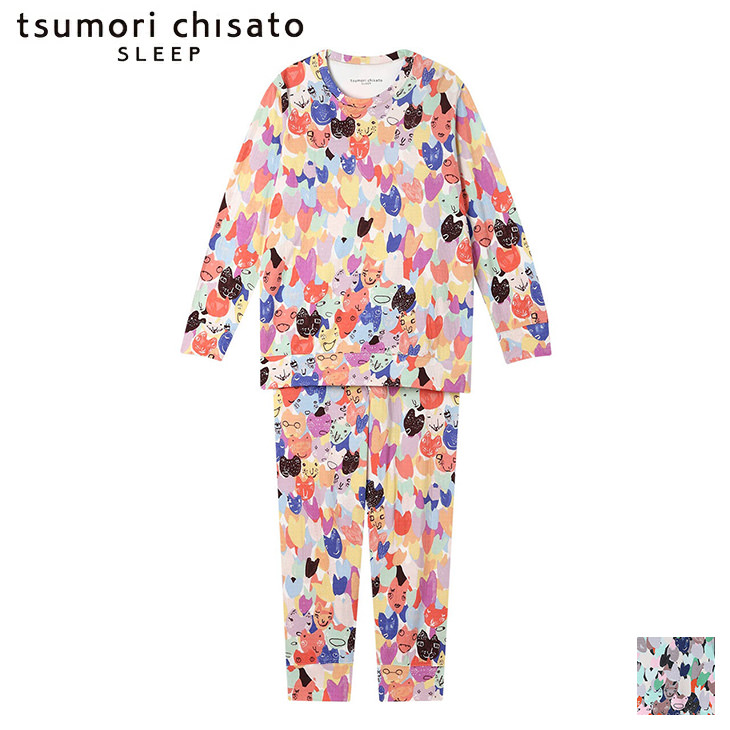 ツモリチサト tsumori chisato ワコール wacoal パジャマ ルームウェア 部屋着 長袖 ツモリチサトスリープ 寝間着 秋冬 udx563
