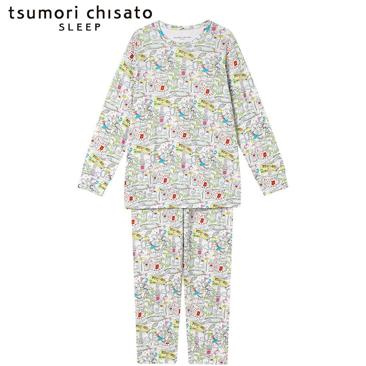 ツモリチサト tsumori chisato ワコール wacoal パジャマ ルームウェア 部屋着 長袖 ツモリチサトスリープ 寝間着 秋冬 udx595