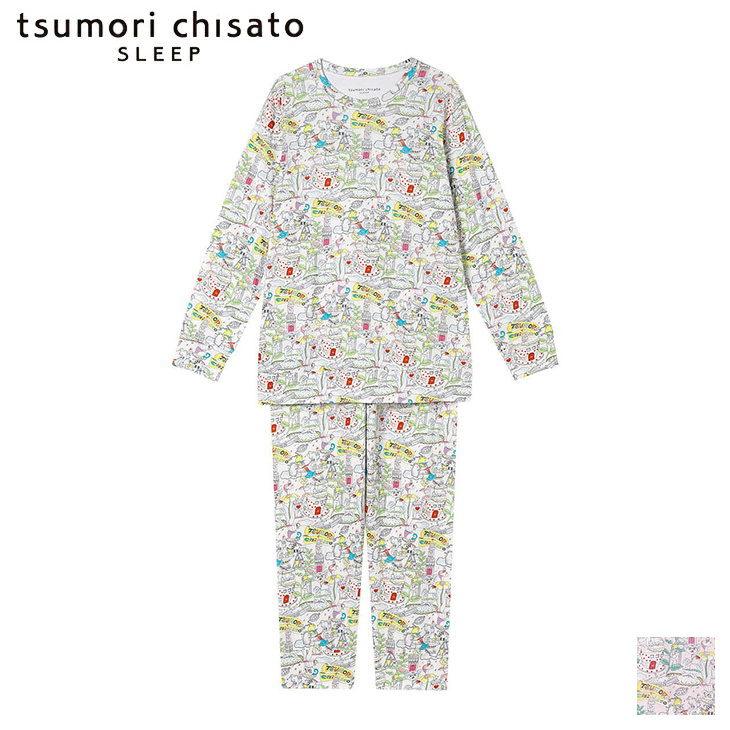 ツモリチサト tsumori chisato ワコール wacoal パジャマ ルームウェア 部屋着 長袖 ツモリチサトスリープ 寝間着 秋冬 udx595