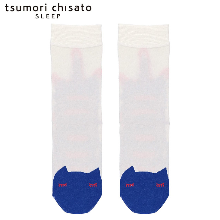 ツモリチサト tsumori chisato ワコール wacoal ソックス 靴下 ボーダー ネコ ツモリチサトスリープ 春夏 uey500