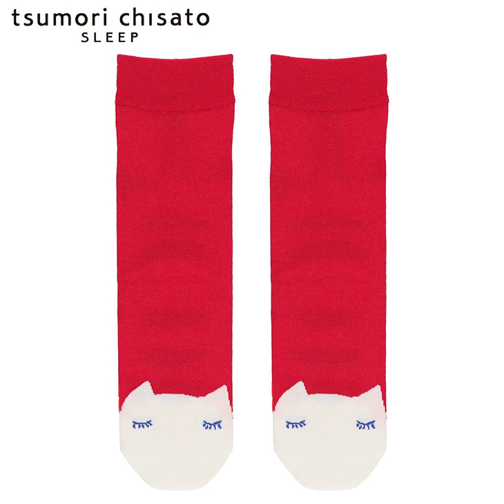 ツモリチサト tsumori chisato ワコール wacoal ソックス 靴下 ボーダー ネコ ツモリチサトスリープ 春夏 uey500
