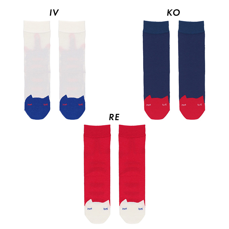 ツモリチサト tsumori chisato ワコール wacoal ソックス 靴下 ボーダー ネコ ツモリチサトスリープ 春夏 uey500