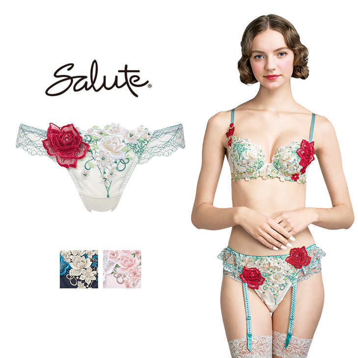 ワコール サルート Salute 16 ptj416 ショーツ パンツ ソング タンガ Tバック Tback 花柄 フラワー柄 下着 インナー
