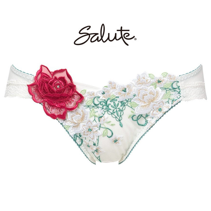 ワコール サルート Salute 16シリーズ  ショーツ パンツ スーパービキニ スタンダード 刺繍 セクシー ランジェリー 勝負下着 花柄 フラワー柄