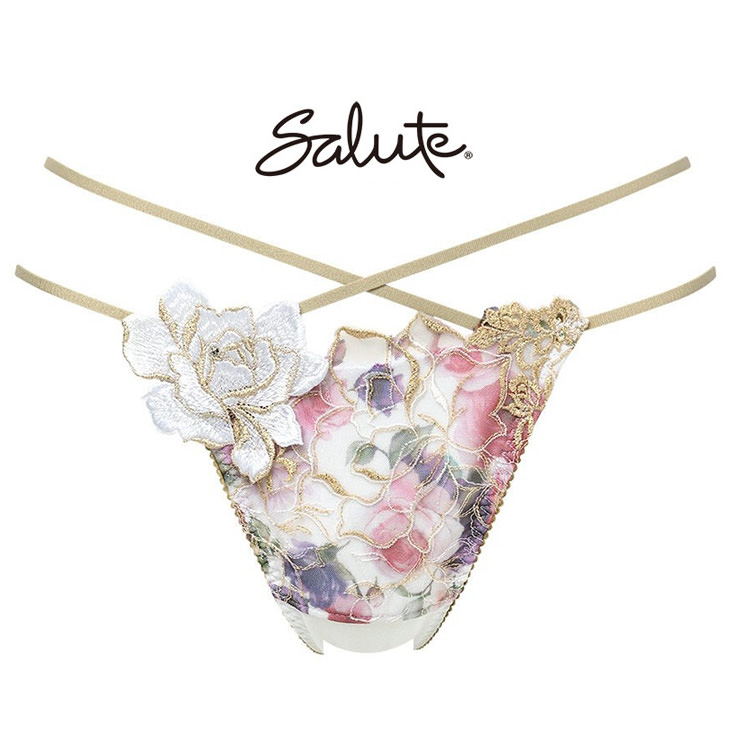 ワコール サルート Salute 17 ptj417 ショーツ パンツ ソング タンガ Tバック Tback 花柄 フラワー柄 下着 インナー