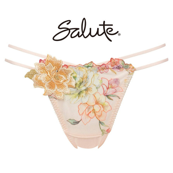 ワコール サルート Salute 21 ptj421 ショーツ パンツ ソング タンガ Tバック Tback 花柄 フラワー柄 下着 インナー