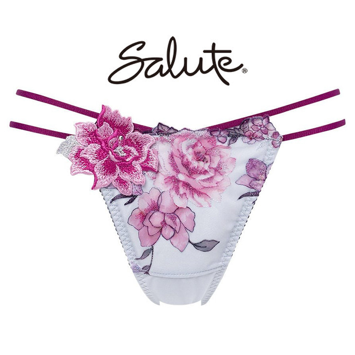 ワコール サルート Salute 21 ptj421 ショーツ パンツ ソング タンガ Tバック Tback 花柄 フラワー柄 下着 インナー