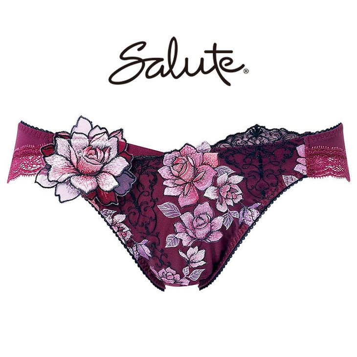 ワコール サルート Salute 23シリーズ  ショーツ パンツ スーパービキニ スタンダード 刺繍 セクシー ランジェリー 勝負下着 花柄 フラワー柄