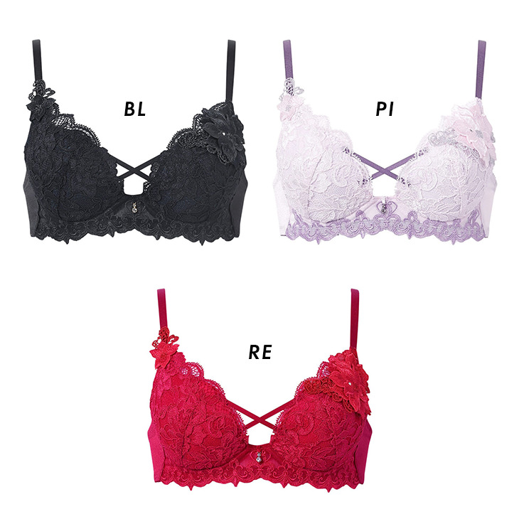 サルート Salute ブラジャー プッシュアップブラ 3/4 BCカップブラ 下着 ランジェリー ワコール Wacoal 花柄 ジュゼッペ・ジロメッティ オンプリント セクシー 27シリーズ btj427