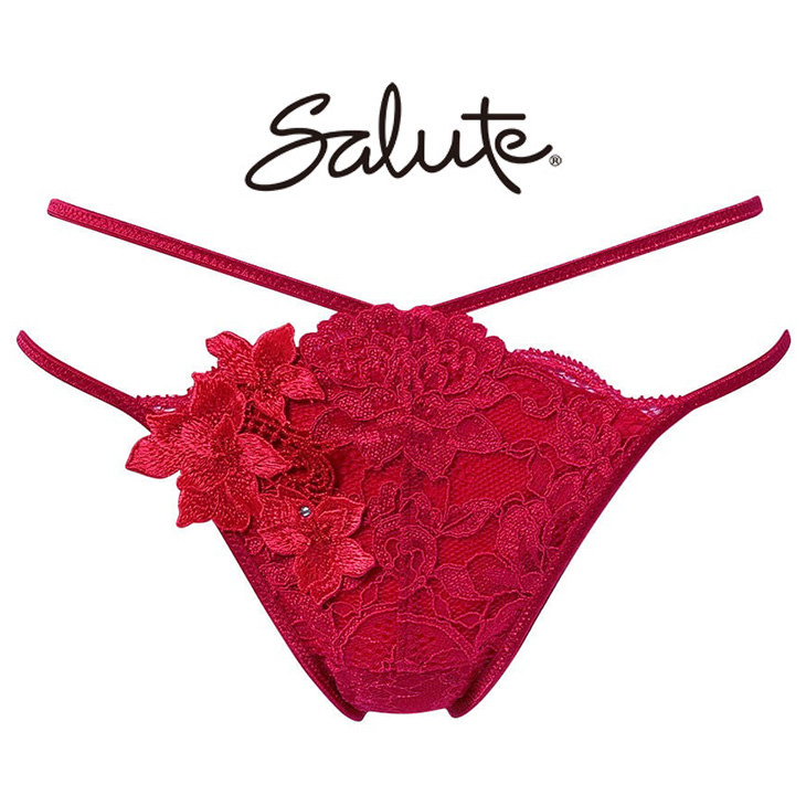 ワコール サルート Salute 27シリーズ PTJ427 ショーツ パンツ ソング タンガ Tバック Tback 花柄 フラワー柄 下着 インナー