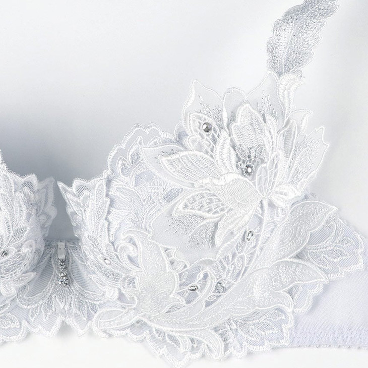 サルート Salute ブラジャー プッシュアップブラ 3/4 BCカップブラ 下着 ランジェリー ワコール Wacoal 花柄 サンドロ・ボッティチェッリオンプリント セクシー 32グループ 32G btj432