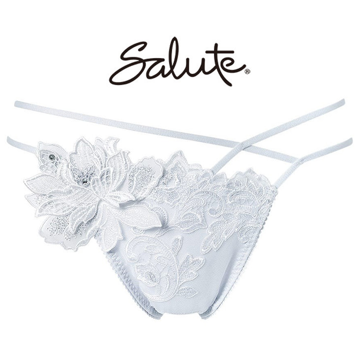 ワコール サルート Salute 32グループ 32G PTJ432 ショーツ パンツ ソング タンガ Tバック Tback 花柄 フラワー柄 下着 インナー