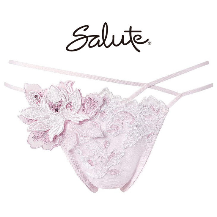 ワコール サルート Salute 32グループ 32G PTJ432 ショーツ パンツ ソング タンガ Tバック Tback 花柄 フラワー柄 下着 インナー