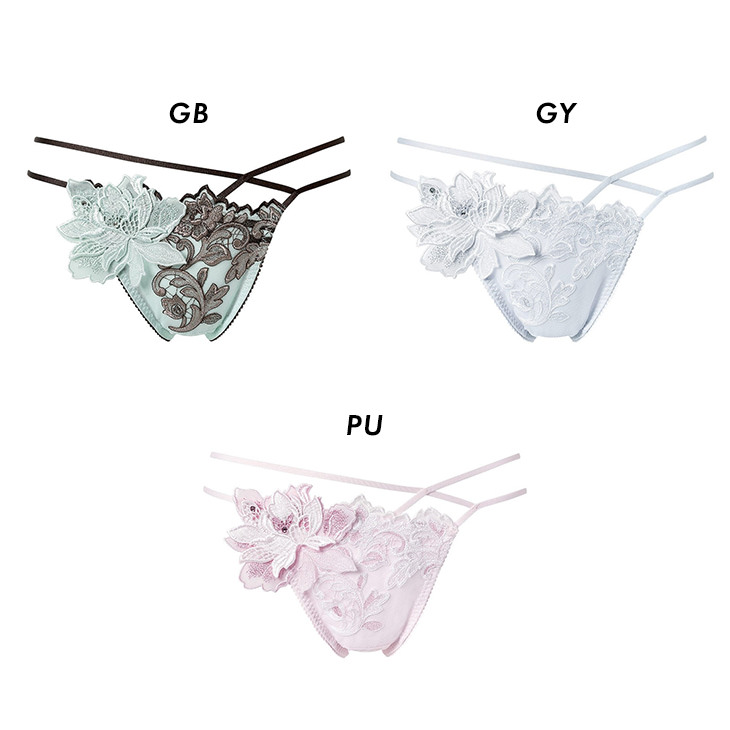 ワコール サルート Salute 32グループ 32G PTJ432 ショーツ パンツ ソング タンガ Tバック Tback 花柄 フラワー柄 下着 インナー