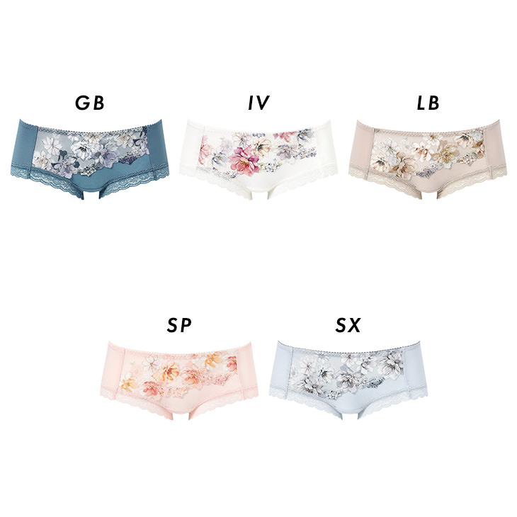 ワコール Wacoal ショーツ リボンブラ ボーイレングスショーツ ローライズ ヒップハング 下着 インナー 花柄 Flower柄 フラワー柄 セール ランジェリー パンツ リボンブラ