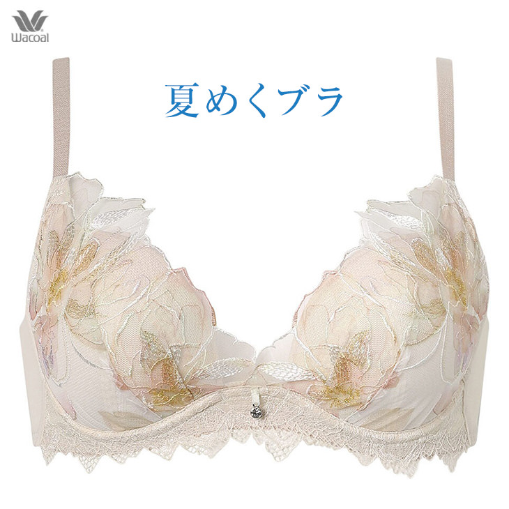 20%OFF ワコール Wacoal ブラジャー 夏めくブラ さらりと吸汗速乾 3/4カップ BCカップブラ BXB485