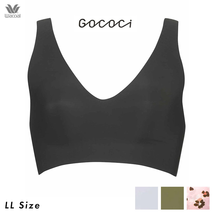 ワコール Wacoal GOCOCi ゴコチ ノンワイヤーブラ ハーフトップ Tシャツブラ Vライン LLサイズ CGG536