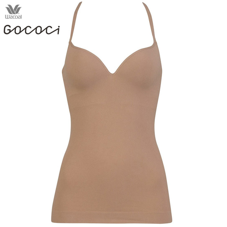 ワコール Wacoal GOCOCi ゴコチ ノンワイヤー ブラトップ リブ カップ付きインナー ブラキャミ ブラレット UGG122 MLサイズ