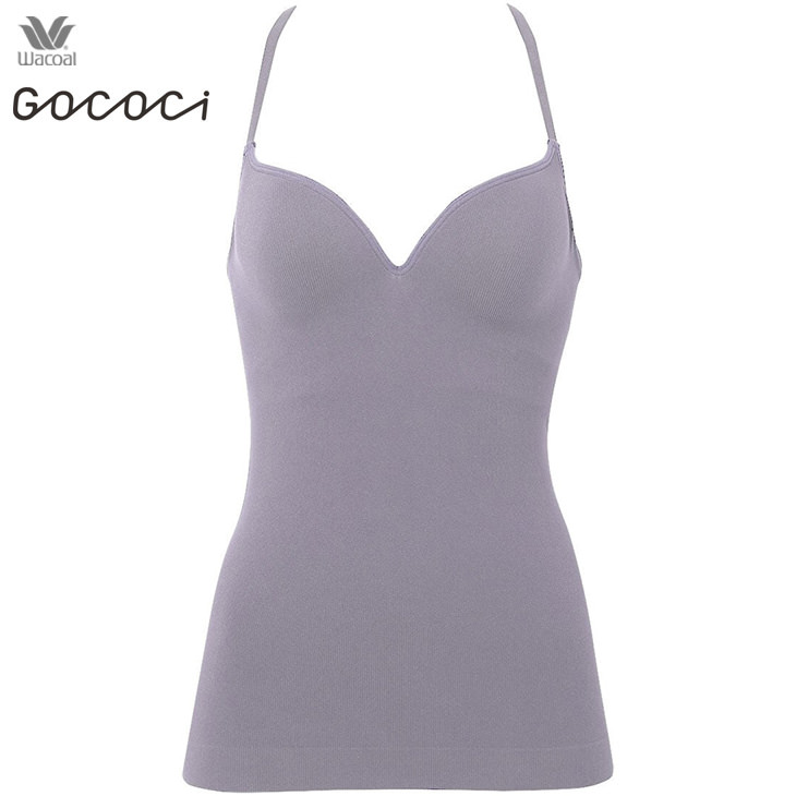 ワコール Wacoal GOCOCi ゴコチ ノンワイヤー ブラトップ リブ カップ付きインナー ブラキャミ ブラレット UGG122 MLサイズ