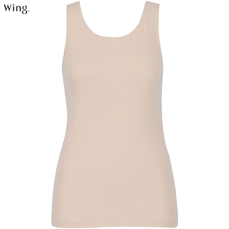ワコール Wacoal Wing ウイング リブ タンクトップ オーガニックコットン 綿の贅沢オーガニック ブラの凹凸が目立ちにくい 肌着 下着 el1171