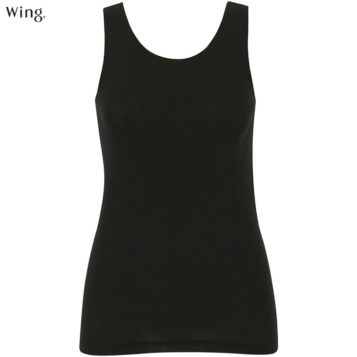 ワコール Wacoal Wing ウイング リブ タンクトップ オーガニックコットン 綿の贅沢オーガニック ブラの凹凸が目立ちにくい 肌着 下着 el1171