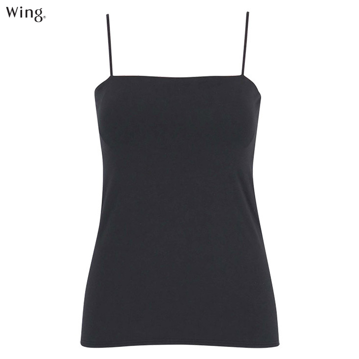  ワコール Wacoal Wing ウイング 綿混 リブ シンクロブラトップ カップ付きインナー et1093 ブラキャミ