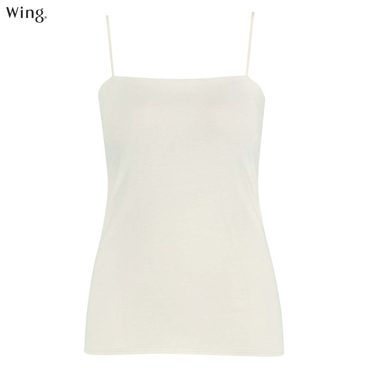  ワコール Wacoal Wing ウイング 綿混 リブ シンクロブラトップ カップ付きインナー et1093 ブラキャミ