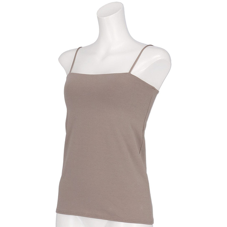  ワコール Wacoal Wing ウイング 綿混 リブ シンクロブラトップ カップ付きインナー et1093 ブラキャミ