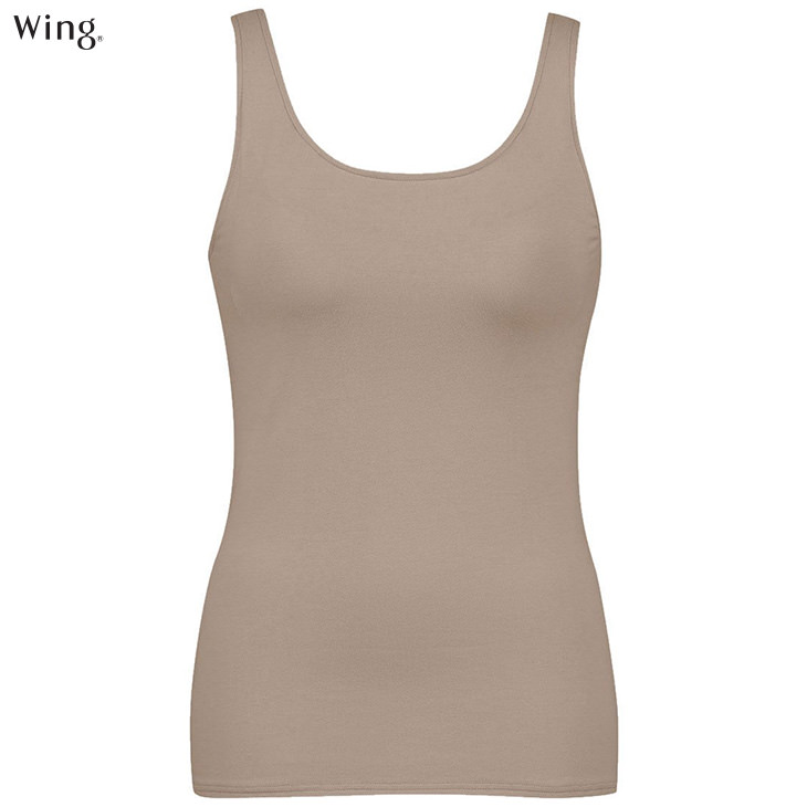  ワコール Wacoal Wing ウイング 綿混 シンクロブラトップ カップ付きインナー et1132 タンクトップ