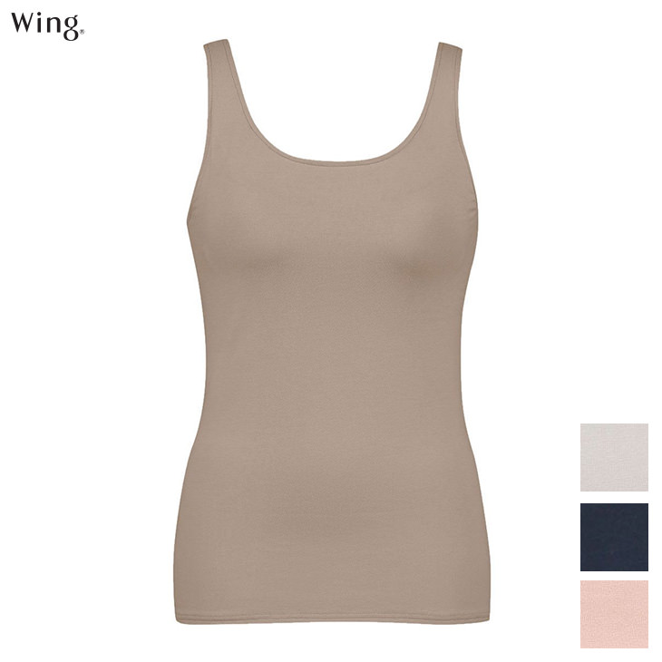  ワコール Wacoal Wing ウイング 綿混 シンクロブラトップ カップ付きインナー et1132 タンクトップ