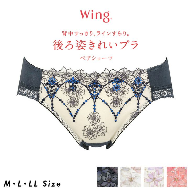 ワコール Wacoal Wing ウイング 後ろ姿きれいブラ ペアショーツ