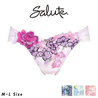 サルート Salute ワコール Wacoal ペア ショーツ レギュラー スタンダード パンティ パンツ 下着 MLサイズ 花柄 フラワー柄  03シリーズ PTJ703